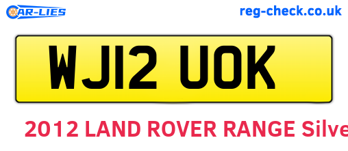 WJ12UOK are the vehicle registration plates.