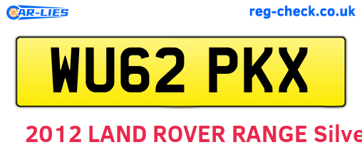 WU62PKX are the vehicle registration plates.