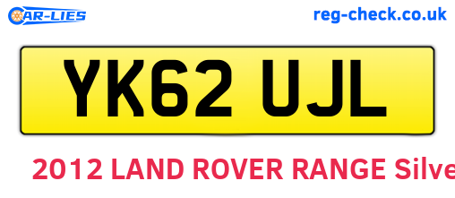 YK62UJL are the vehicle registration plates.