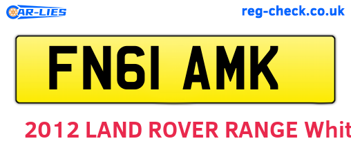 FN61AMK are the vehicle registration plates.