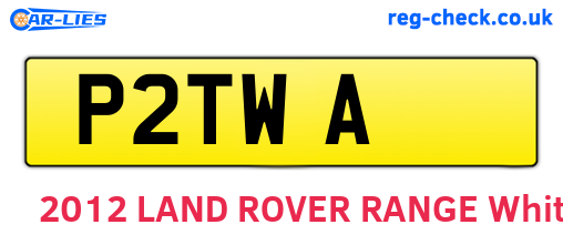 P2TWA are the vehicle registration plates.