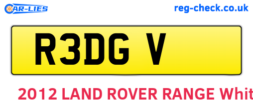 R3DGV are the vehicle registration plates.