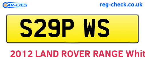 S29PWS are the vehicle registration plates.