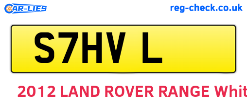 S7HVL are the vehicle registration plates.