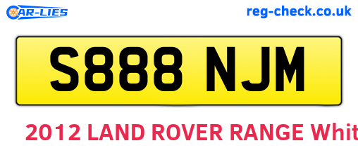 S888NJM are the vehicle registration plates.