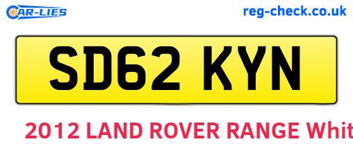 SD62KYN are the vehicle registration plates.