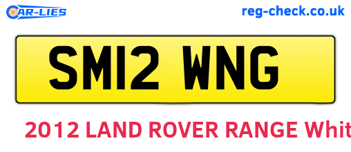 SM12WNG are the vehicle registration plates.