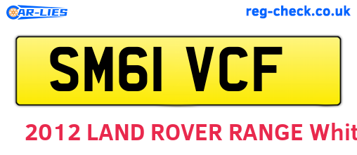 SM61VCF are the vehicle registration plates.