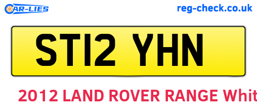 ST12YHN are the vehicle registration plates.