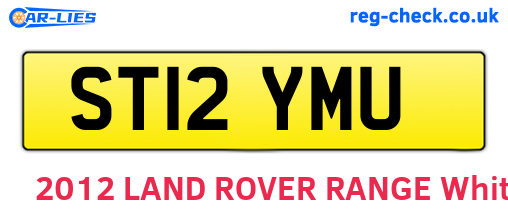 ST12YMU are the vehicle registration plates.