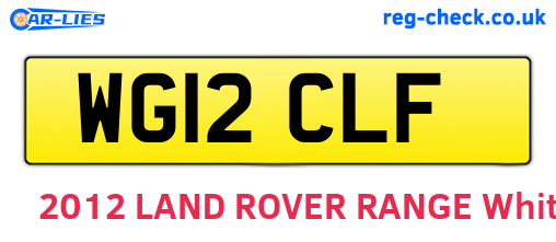 WG12CLF are the vehicle registration plates.