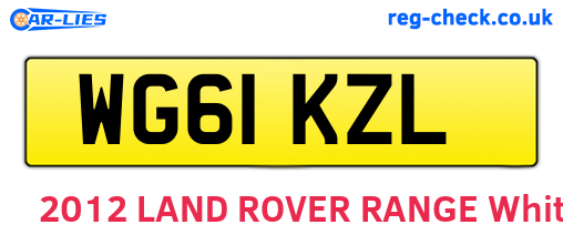 WG61KZL are the vehicle registration plates.