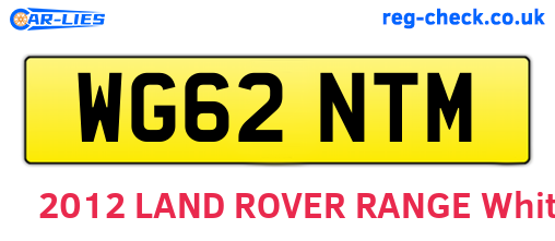 WG62NTM are the vehicle registration plates.
