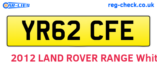 YR62CFE are the vehicle registration plates.