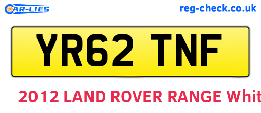 YR62TNF are the vehicle registration plates.