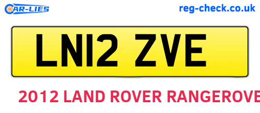 LN12ZVE are the vehicle registration plates.