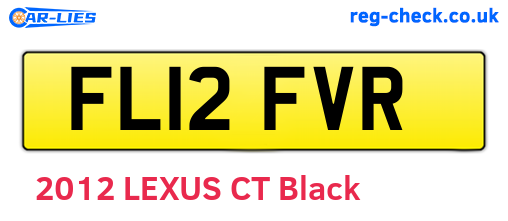 FL12FVR are the vehicle registration plates.