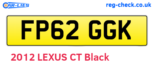 FP62GGK are the vehicle registration plates.
