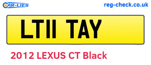 LT11TAY are the vehicle registration plates.
