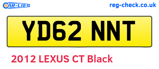 YD62NNT are the vehicle registration plates.
