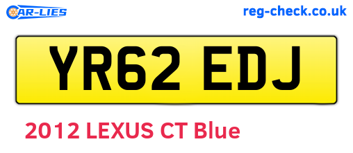YR62EDJ are the vehicle registration plates.