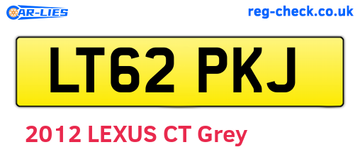 LT62PKJ are the vehicle registration plates.