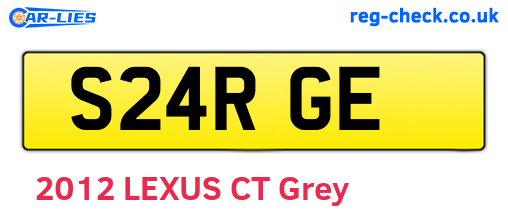S24RGE are the vehicle registration plates.