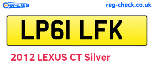 LP61LFK are the vehicle registration plates.