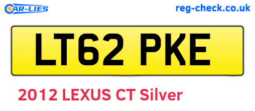 LT62PKE are the vehicle registration plates.