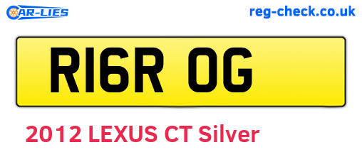 R16ROG are the vehicle registration plates.