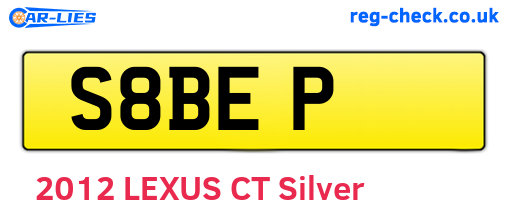 S8BEP are the vehicle registration plates.