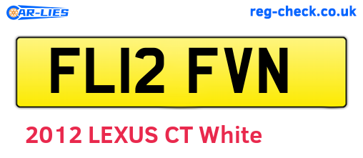 FL12FVN are the vehicle registration plates.