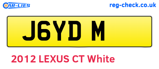 J6YDM are the vehicle registration plates.