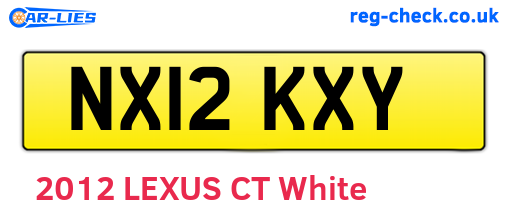 NX12KXY are the vehicle registration plates.