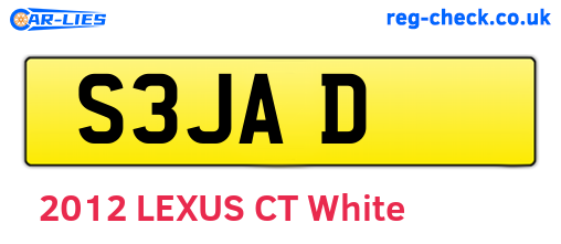 S3JAD are the vehicle registration plates.