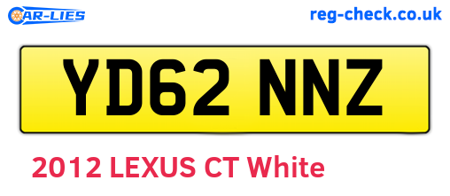 YD62NNZ are the vehicle registration plates.
