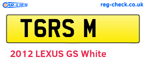 T6RSM are the vehicle registration plates.