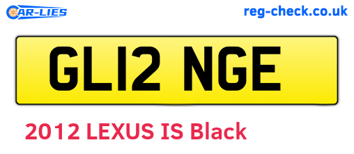 GL12NGE are the vehicle registration plates.