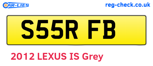 S55RFB are the vehicle registration plates.