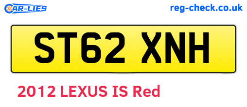 ST62XNH are the vehicle registration plates.