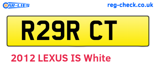 R29RCT are the vehicle registration plates.