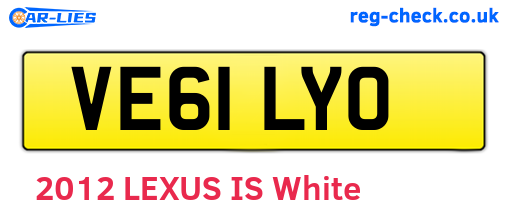 VE61LYO are the vehicle registration plates.