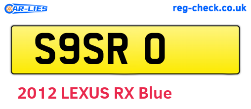 S9SRO are the vehicle registration plates.