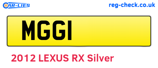 MGG1 are the vehicle registration plates.