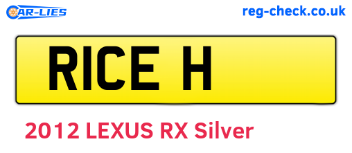 R1CEH are the vehicle registration plates.