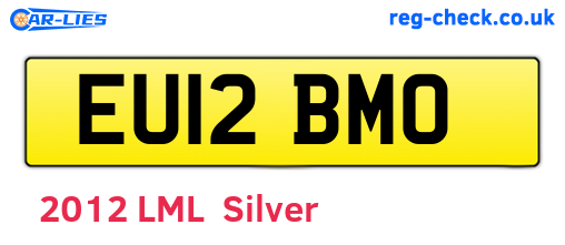 EU12BMO are the vehicle registration plates.