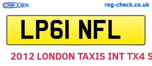 LP61NFL are the vehicle registration plates.