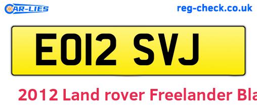 Black 2012 Land rover Freelander (EO12SVJ)