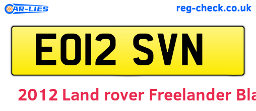 Black 2012 Land rover Freelander (EO12SVN)