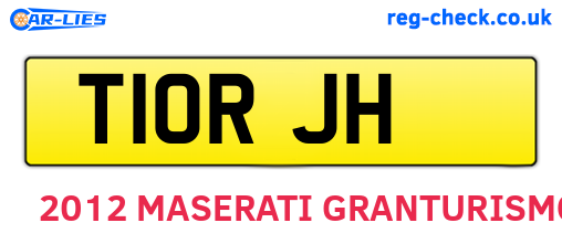 T10RJH are the vehicle registration plates.